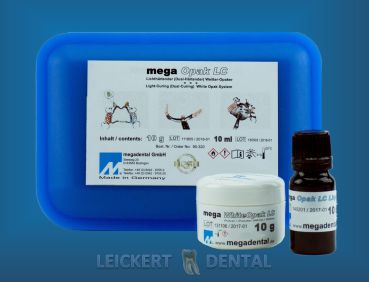 MEGA OPAK LC SET 10 G + 10 ML / WHITE